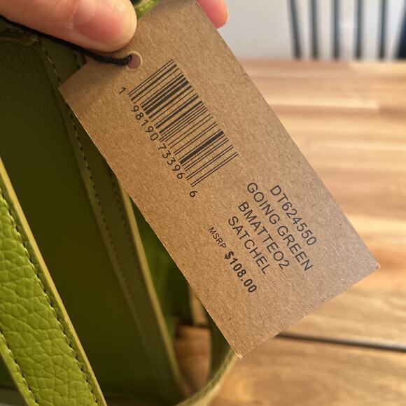 NWT STEVE MADDEN BMATEO CROSSBODY BAG TOP HANDLE SATCHEL‎ W AIRPOD CASE GREEN - Picture 2 of 9